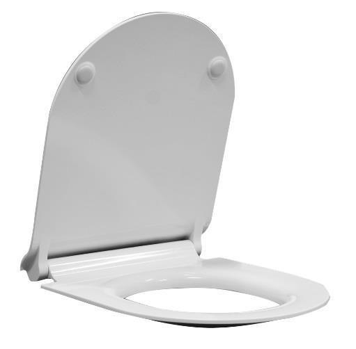 Zdjęcie Deska WC wolnoopadająca GSI Ceramica Norm/Pura Slim/Kube MS86CSN11 .