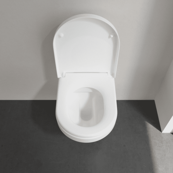 Zdjęcie Miska WC wisząca Villeroy & Boch Architectura 2.0 ukryte mocowania 37 x 53 cm biała + Deska WC wolnoopadająca 4694HR01 (4694R001+98M9C101)